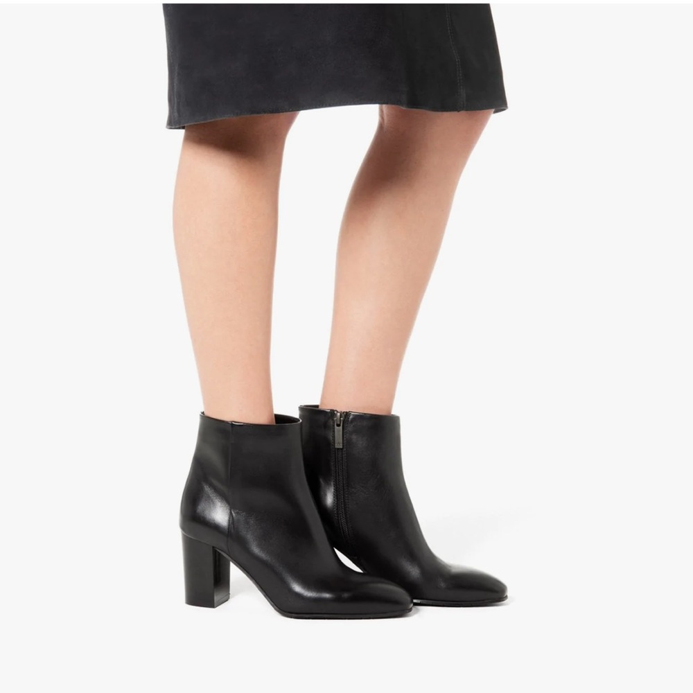 AQUATALIA Florita Black Leather boots size 10 women